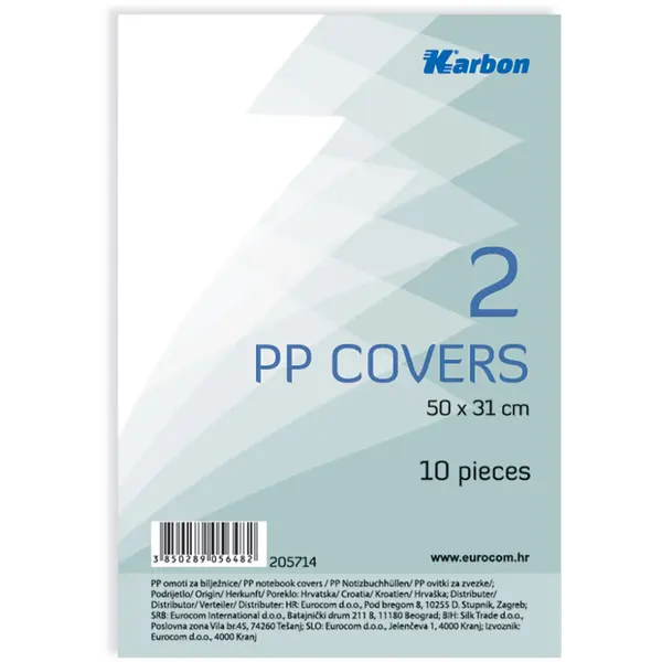 205714-EC Omotnica univerzalna PP s ljep.trakom br.2, KARBON 50x31 10/1 P40