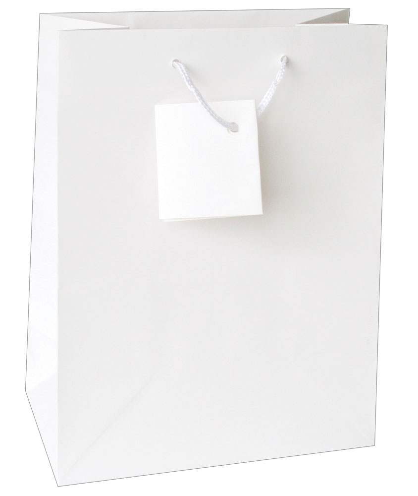 214146-EC Vrećica XL jednobojna mat bijela 33x45,7x10,2 71451 P12/144