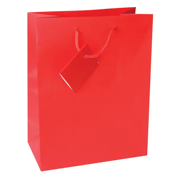 214148-EC Vrećica XL jednobojna mat crvena 33x45,7x10,2 71455 P12/144