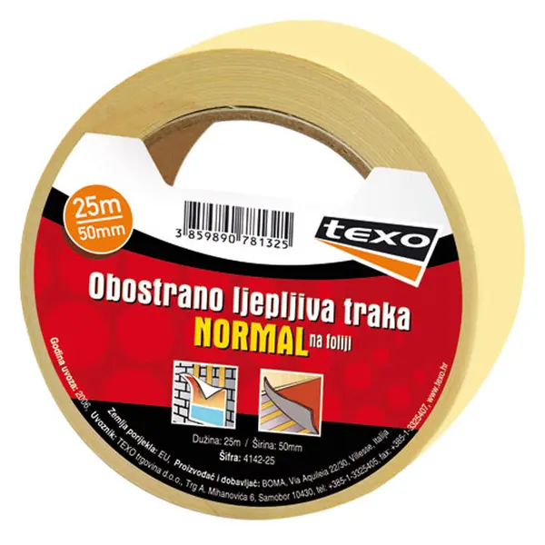 214928-EC Obostrano ljepljiva traka na foliji 50mm/25m - 4142-25 P24