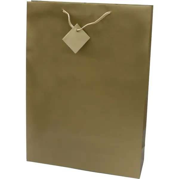 216668-EC Vrećica XL jednobojna mat zlatna 33x45,7x10,2 71714 P12/144