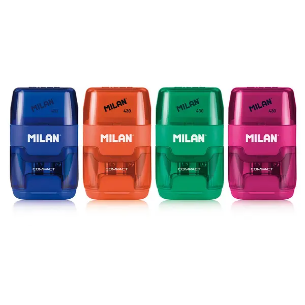218113-EC Gumica+šiljilo dvostruko MILAN COMPACT sort display P16/128