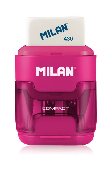 218113-EC Gumica+šiljilo dvostruko MILAN COMPACT sort display P16/128