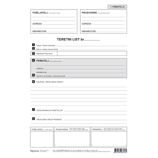 220193-EC Teretni list EC-VI-56/NCR  OPTIMA P100