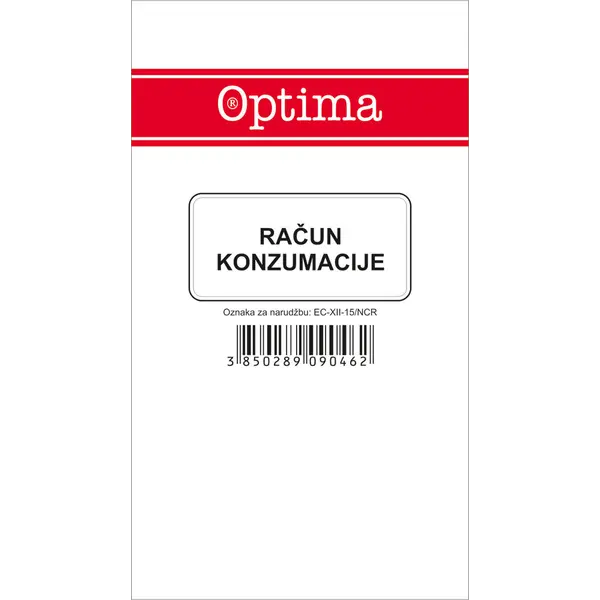 220839-EC Račun konzumacije EC-XII-15/NCR OPTIMA P10/120