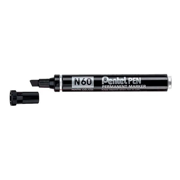 223532-EC Marker perm. PENTEL N60-A crni kosi vrh P12/480