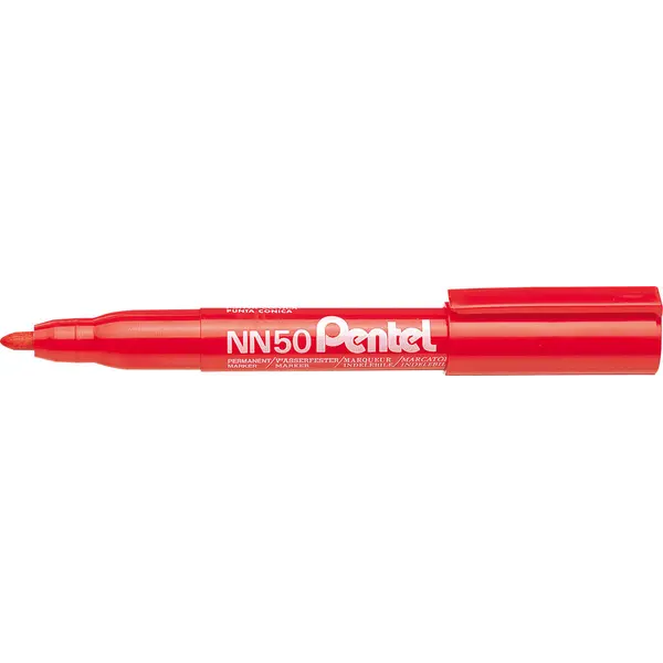223856-EC Marker perm. PENTEL NN50-B crveni okrugli vrh P12/480