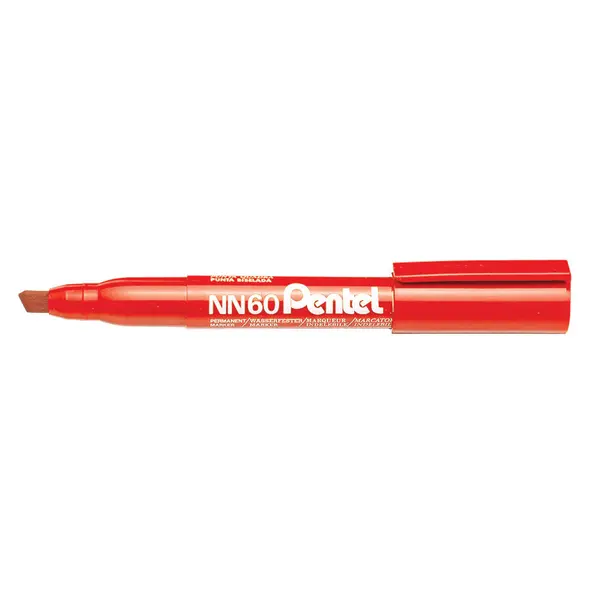 223992-EC Marker perm. PENTEL NN60-B crveni ravni vrh P12/480