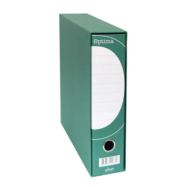 224689-EC Registrator A4-80 kutija OPTIMA SILVER široki zeleni P10