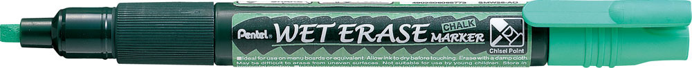 224783-EC Marker kreda PENTEL SMW26-D zeleni kosi vrh P12/288
