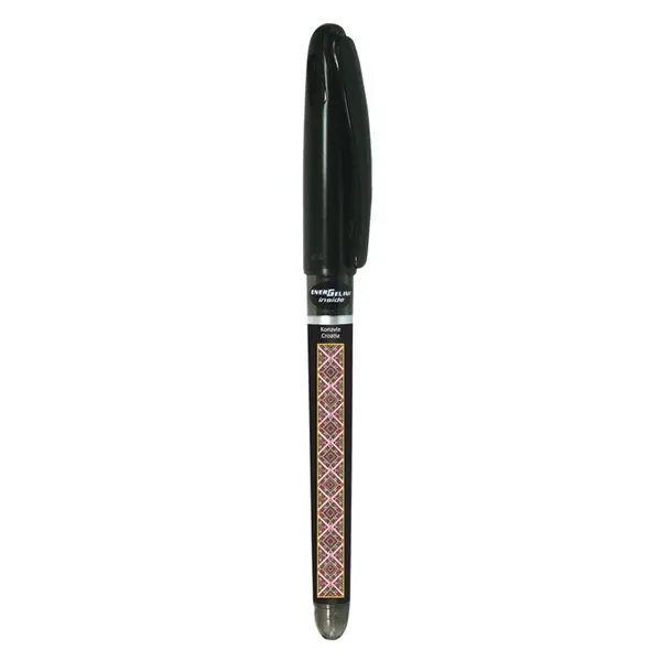 227642-EC Gel pen 0,7 PENTEL EnerGel Tradio Ethno Croatia Konavle crna
