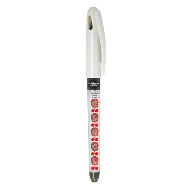 227647-EC Gel pen 0,7 PENTEL EnerGel Tradio Ethno Croatia Podravina bijela