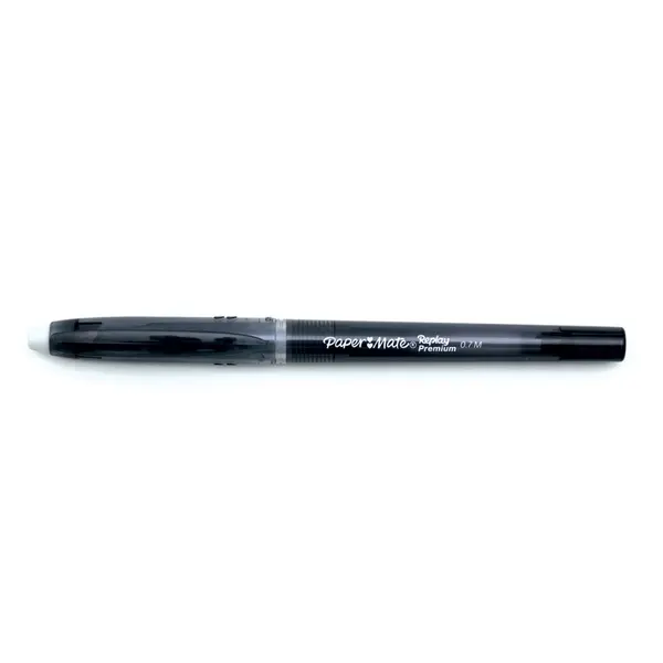 227676-EC Gel Pen s gumicom PAPER MATE REPLAY PREMIUM crna kutija 12/1 1901322 P144 NETTO