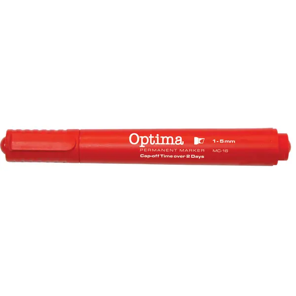 228795-EC Marker perm. OPTIMA MC16 1-5mm kosi vrh crveni 120941 P12/144/864