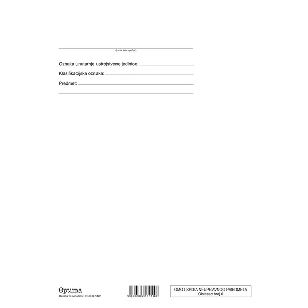 229391-EC Omot spisa II-147/NP OPTIMA  P100