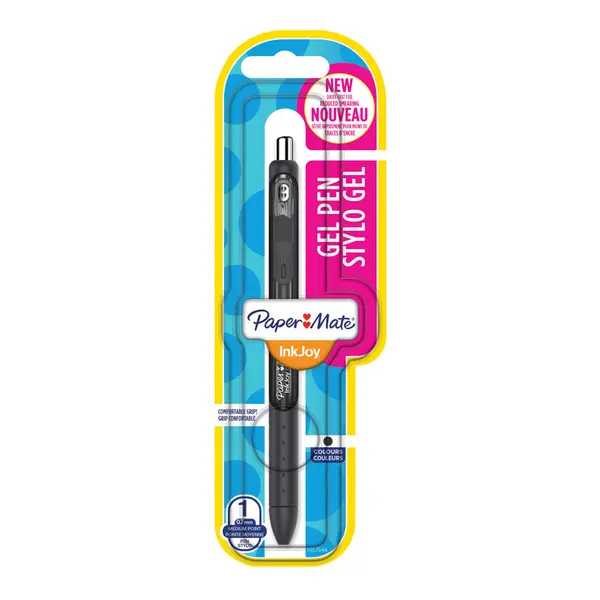 229576-EC Gel pen 0,5 PAPER MATE InkJoy Gel crni 1960774 bls P12 NETTO