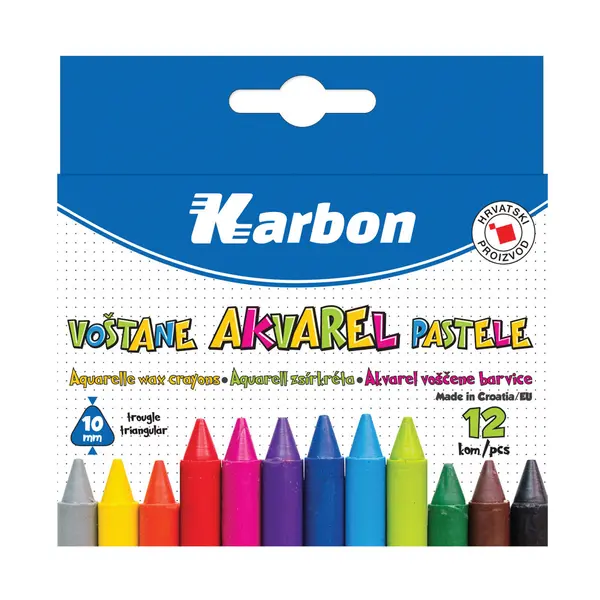 230362-EC Pastele voštane akvarel KARBON 12/1 trobridne P120 NETTO