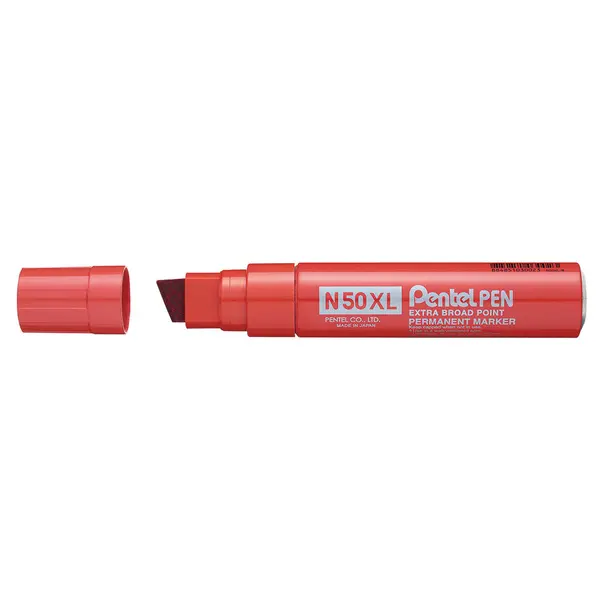 230727-EC Marker perm. PENTEL N50XL-B crveni kosi vrh P6/180