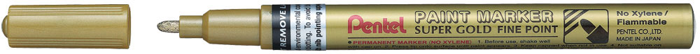 230985-EC Marker perm. PENTEL MSP10-X zlatni okrugli vrh P12/576
