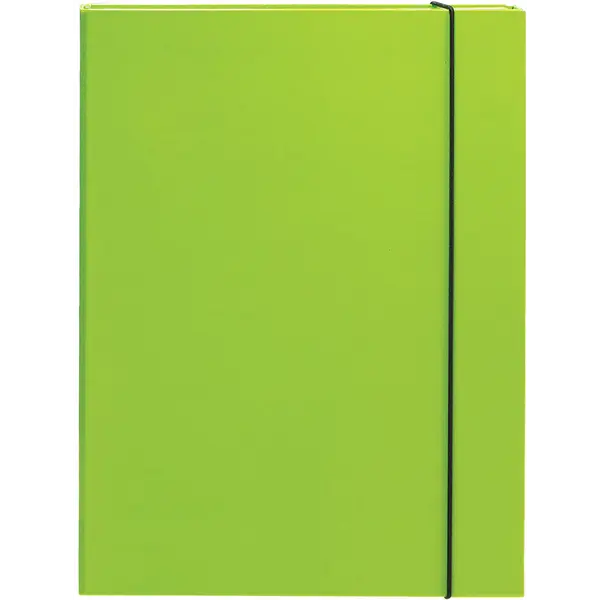 231456-EC Mapa kartonska s gumicom lak A4/3 cm OPTIMA zelena 22492 P10