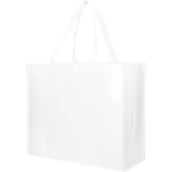 233543-EC Torba shopping polipropilen PP Tote bag bijela, 42x38x10cm P100