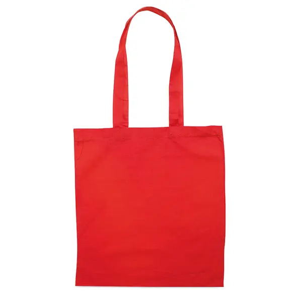 233550-EC Torba shopping pamučna 140g Cottonel crvena duga ručka , 38x42cm