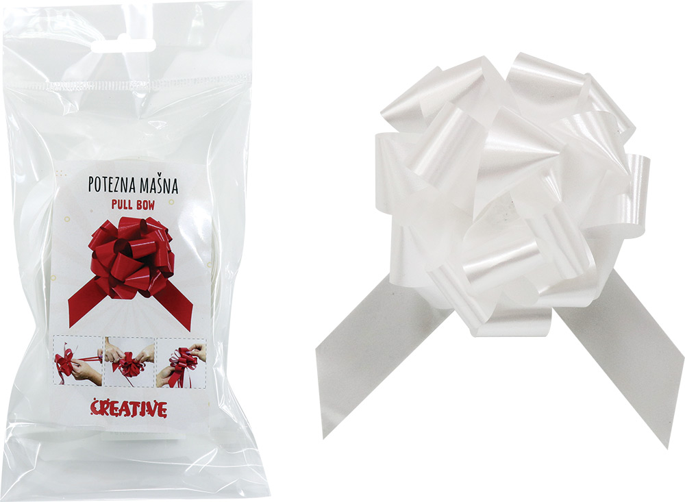 236697-EC Mašna potezna 31mm mat bijela 2 kom bls P2/1