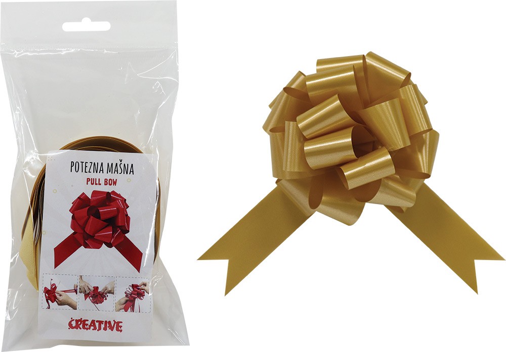 236701-EC Mašna potezna 31mm mat zlatna 2 kom bls P2/1