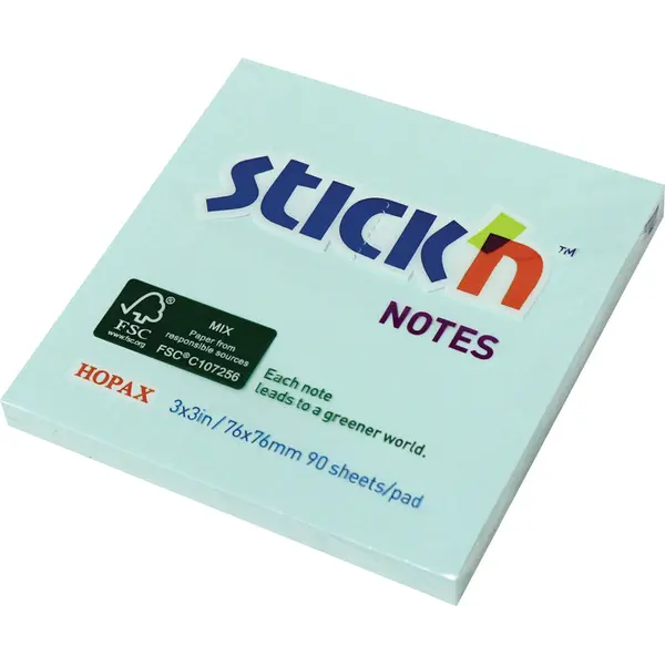237337-EC Blok samolj. STICK'N 76x76 pastel plavi FSC 90L 21564 P12/216