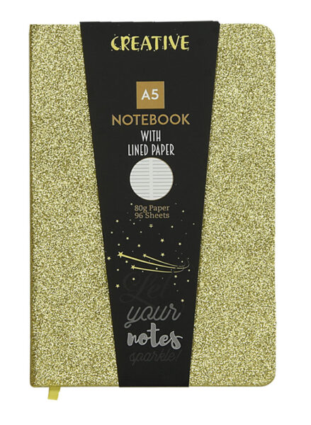 237749-EC Notes CREATIVE A5 GLITTER sa šljokicama sort 96L 52946 P10/30