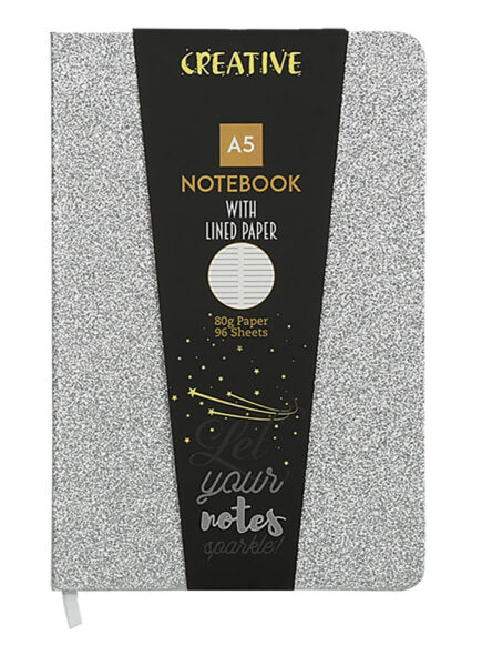 237749-EC Notes CREATIVE A5 GLITTER sa šljokicama sort 96L 52946 P10/30