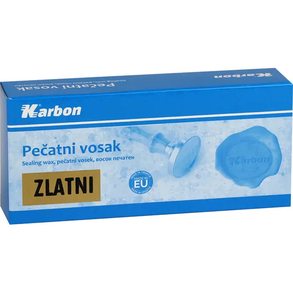 237905-EC Vosak pečatni zlatni za toplo pečaćenje Karbon 10/1 P50