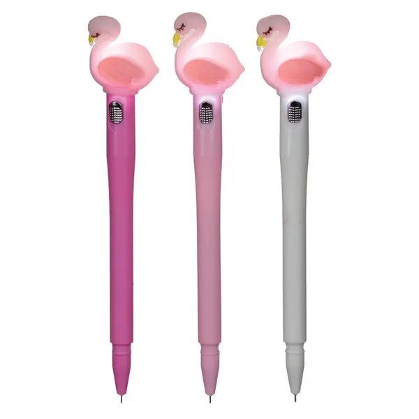 239636-EC Flomaster fineliner crni LED Flamingo P36 NETTO