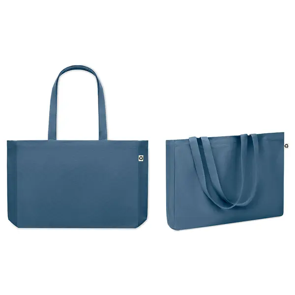 240408-EC Torba za shopping i plažu RESPECT canvas, reciklirani pamuk 280g petrol plava