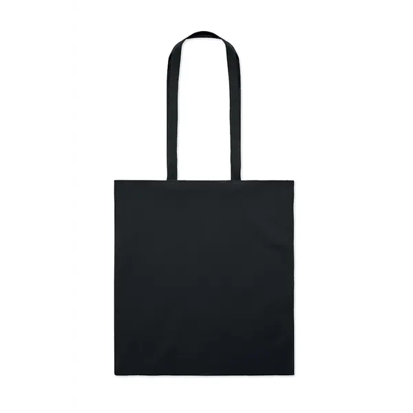 241781-EC Torba shopping pamučna 140g Cottonel crna duga ručka, 38x42 cm
