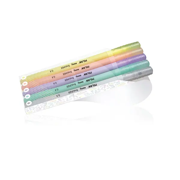 241855-EC Flomaster fineliner MILAN 0,4 SWAY set 5 pastelnih boja P14/252