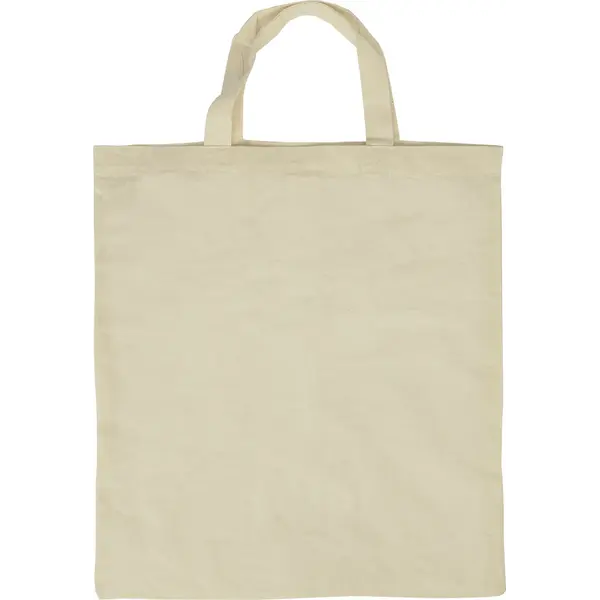 242330-EC Torba shopping KOBRA pamučna 140 g/m2 bež kratka ručka 9404021 P300