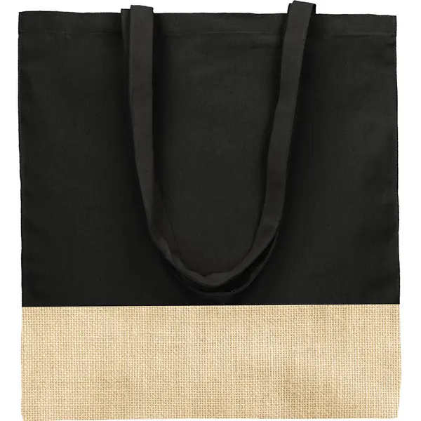 242365-EC Torba shopping pamučna  PURI COLOUR 140 g/m2 crna, 42 x 38 cm P50