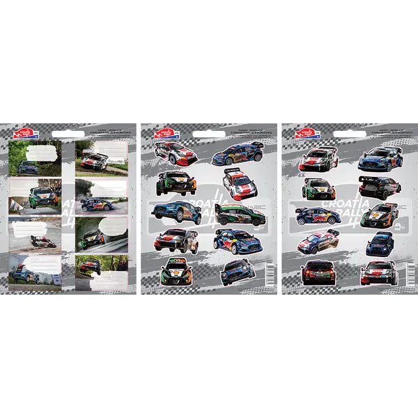 242862-EC Naljepnice dječje  WRC Croatia Rally 48 kom bls P24/240 NETTO