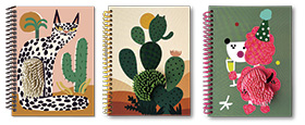 243518-EC Notes spiralni A5 CREATIVE tvrdi uvez sa silikon.resicama sort P24 NETTO