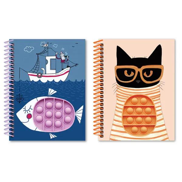 243519-EC Notes spiralni A5 CREATIVE tvrdi uvez pop-it sort P24 NETTO