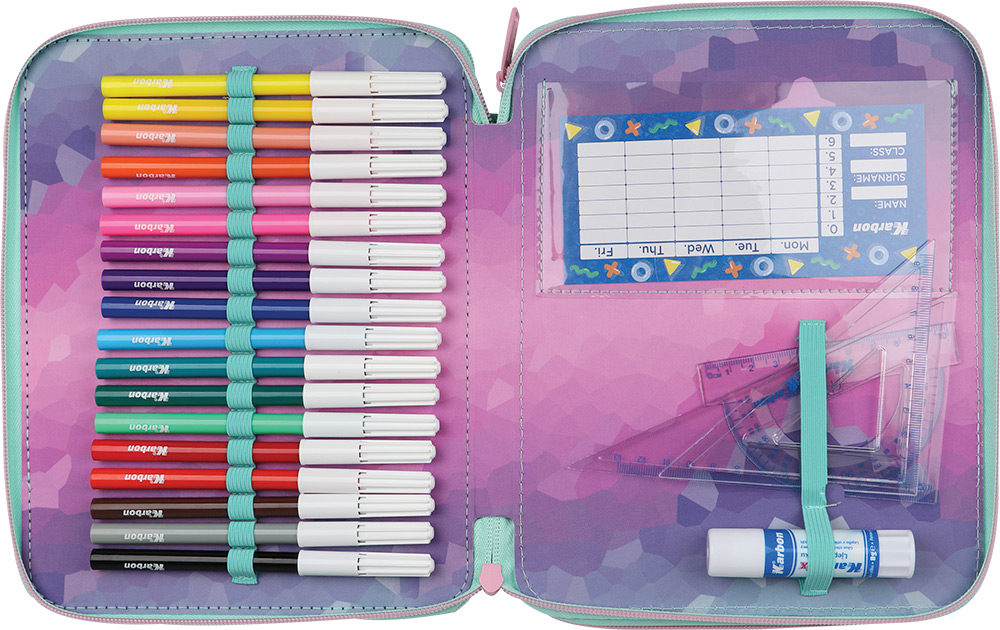 245100-EC Pernica dvostruka BIG Karbon A GIRL’S WORLD sa priborom P20