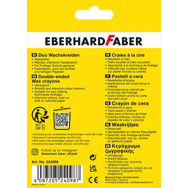 246299-EC Boje voštane 6/1 dvostrane EBERHARD FABER Colori P6/48