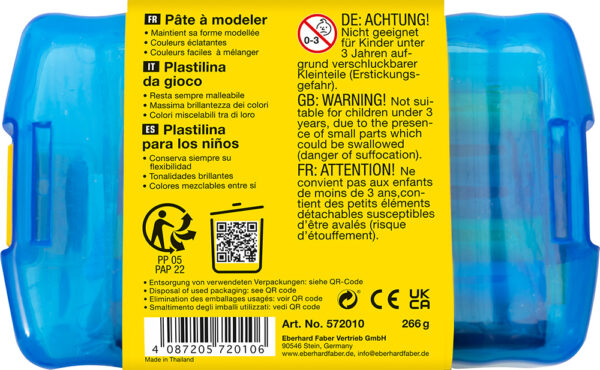 246305-EC Plastelin EBERHARD FABER Winner 14/1, 7 boja + alat za modeliranje P6/24