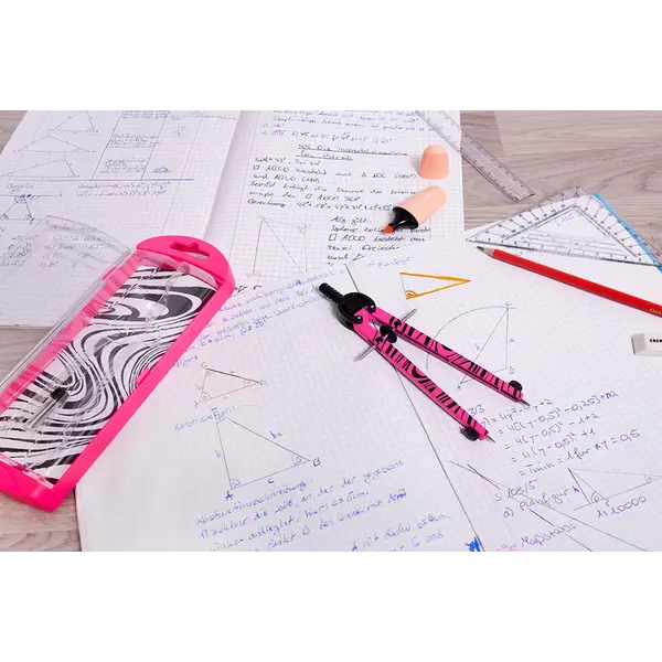 246309-EC Šestar EBERHARD FABER neon rozi + mine P3/60