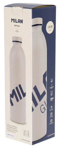 246497-EC Boca za vodu MILAN GIGANTE 946ml, isotermalna, nehrđajući čelik, bež P12