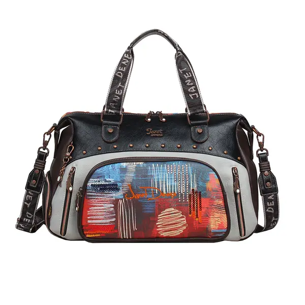 247334-EC Torba fashion putna Janet mini Tempus Fugit FW25 47X23X27 cm J-017F P14