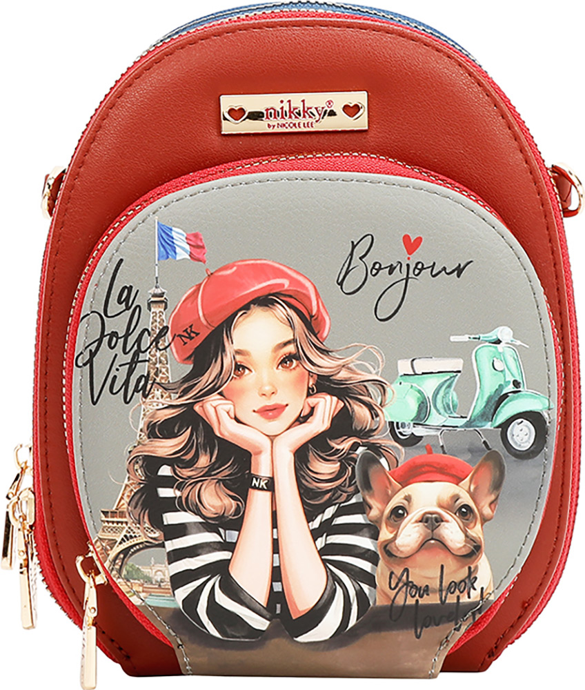 246807-EC Torba fashion mini NIKKY Eiffel Dreams FW25 4x8,5x4,5 cm NK24001 P48