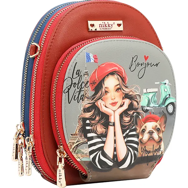 246807-EC Torba fashion mini NIKKY Eiffel Dreams FW25 4x8,5x4,5 cm NK24001 P48