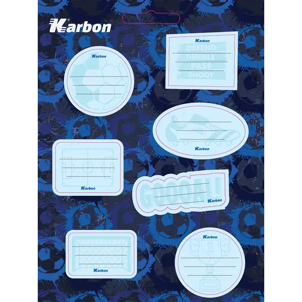 240903-EC Naljepnice za bilježnice KARBON DEČKI 7 kom P24/240/480
